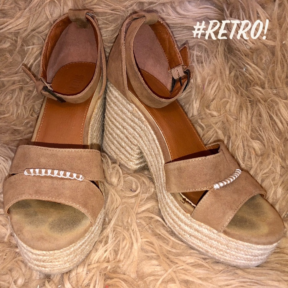 Retro-Style MI.IM Lynn Espadrille Chunky Platform Sandal Size 8.5